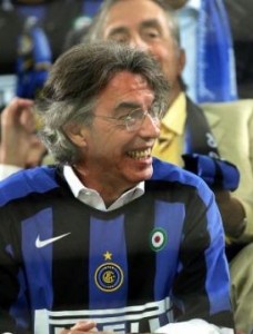 Moratti, chiaramente scuro in volto.