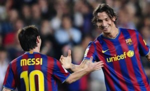 Lionel Messi e Zlatan Ibrahimovic