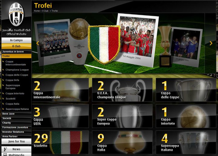 Palmares Juventus sito