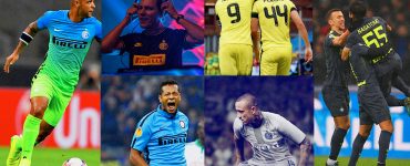 Collage di terze maglie dell'Inter del decennio 2010-2020