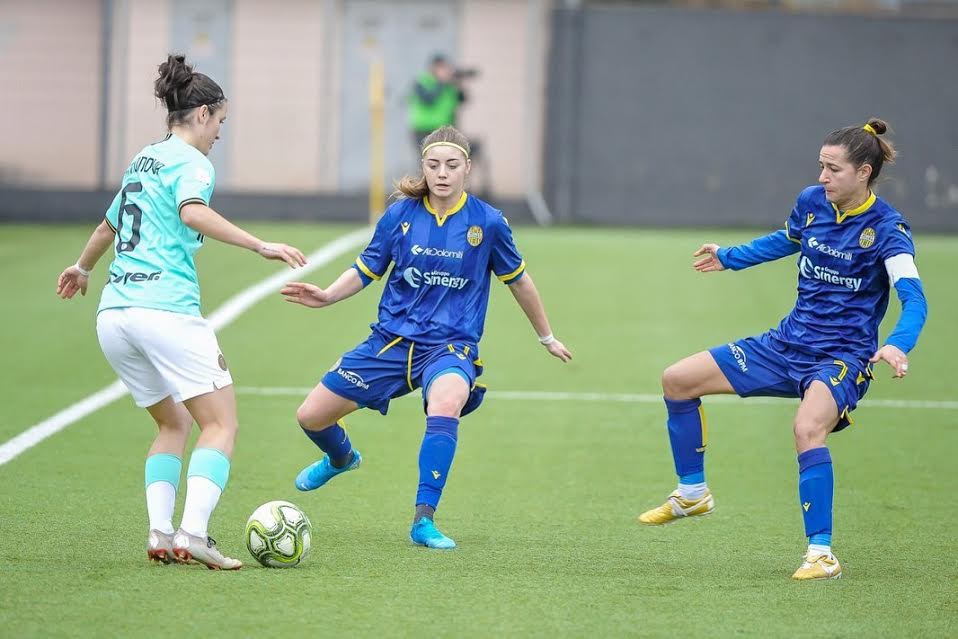 Eva Bartonova di Inter Women contro l'Hellas Verona