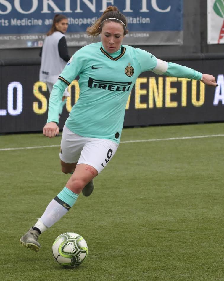 Regina Baresi di Inter Women contro l'Hellas Verona